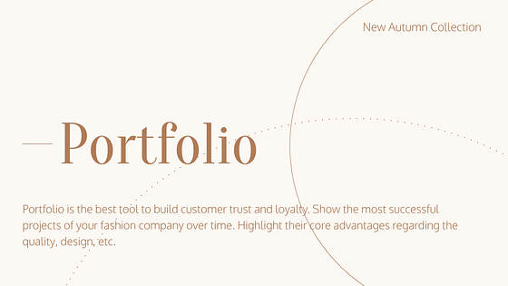 Mode Präsentationsfolien