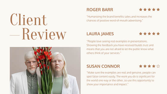 Mode Präsentationsfolien