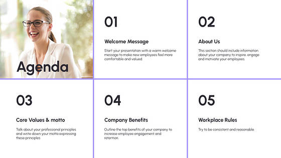 社員手帳のプレゼン