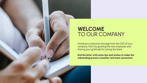 社員手帳のプレゼン