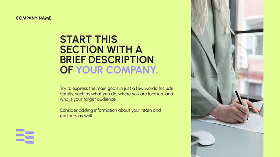 社員手帳のプレゼン