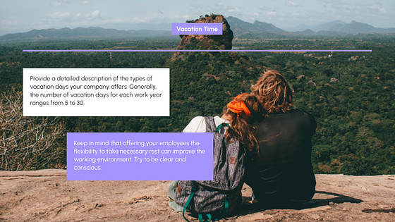 社員手帳のプレゼン