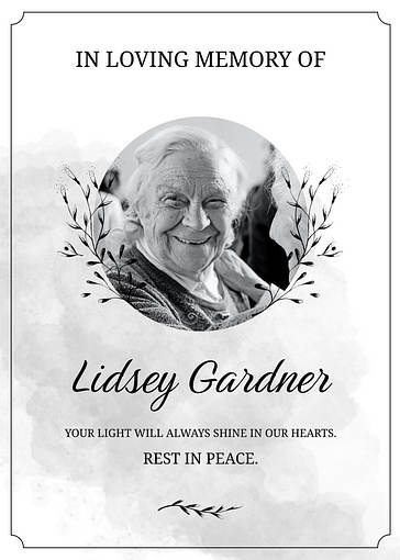 Plantillas para anuncios de defunciones