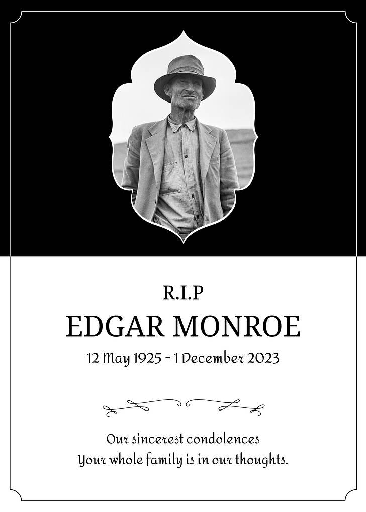 Death Announcements Templates Renderforest