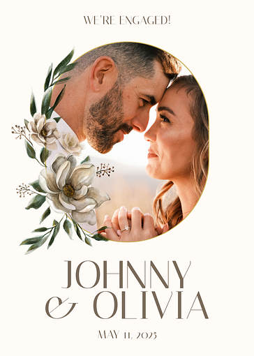 Florale Ankündigungsvorlagen