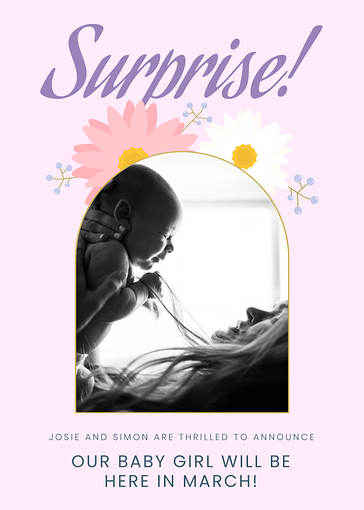 Florale Ankündigungsvorlagen