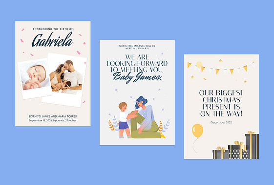 Florale Ankündigungsvorlagen