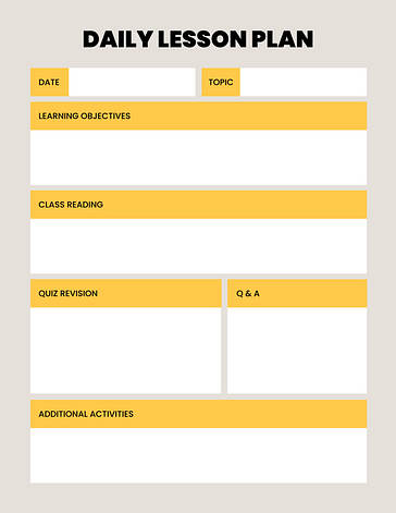 Planos de Aulas Minimalistas para Uso Diário