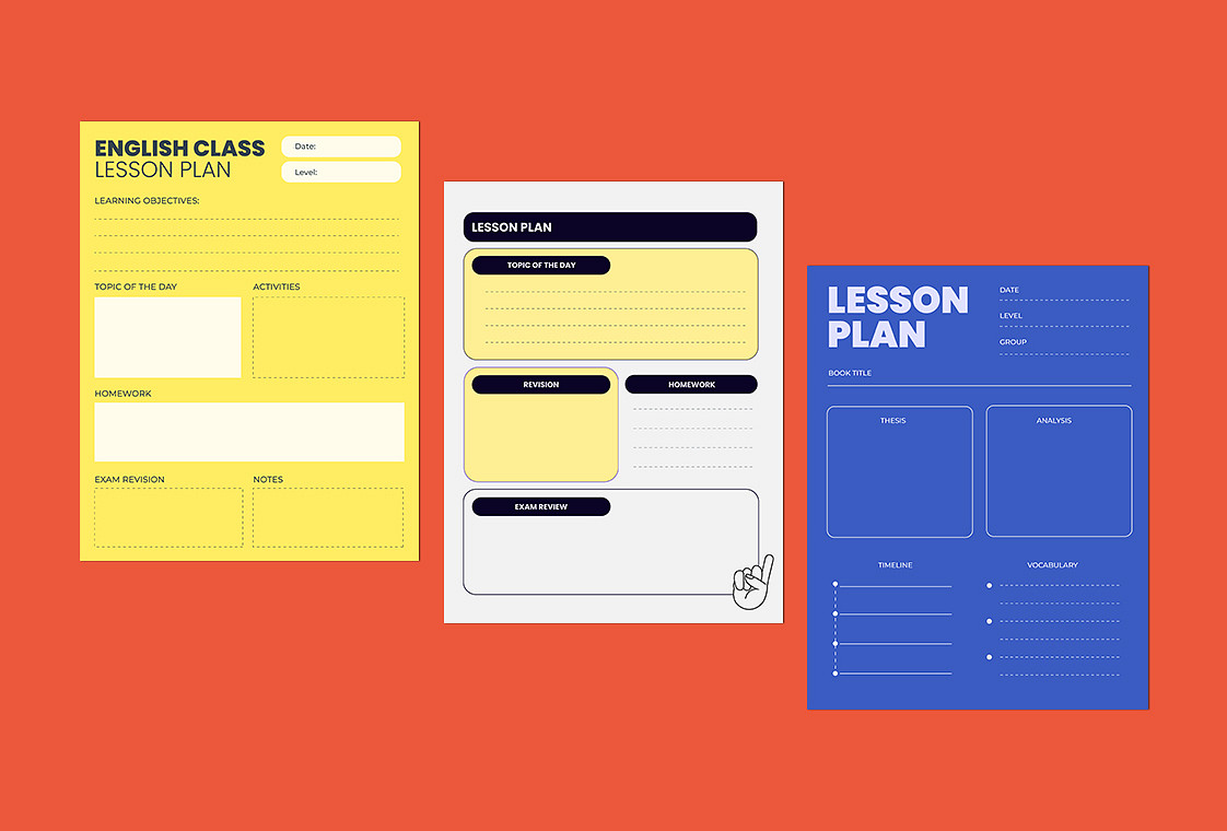 Minimalistic Lesson Plans for Everyday Use | Renderforest