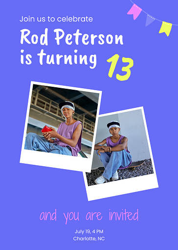 Шаблоны приглашений на день рождения