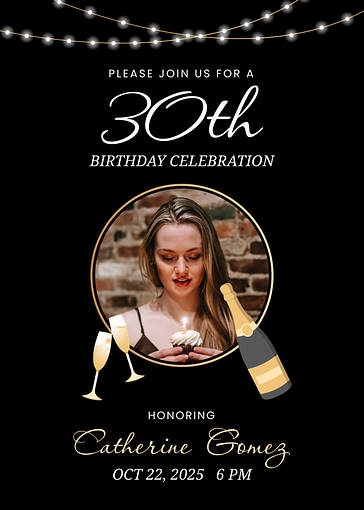 Шаблоны приглашений на день рождения