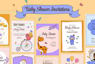 Bezaubernde Babyparty-Einladungsvorlagen