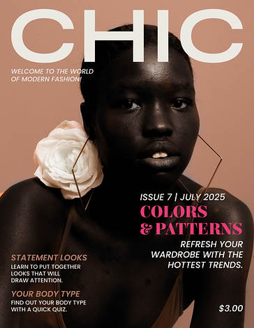 Couvertures de magazines de mode modernes