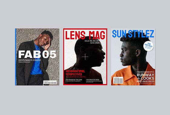 Couvertures de magazines de mode modernes