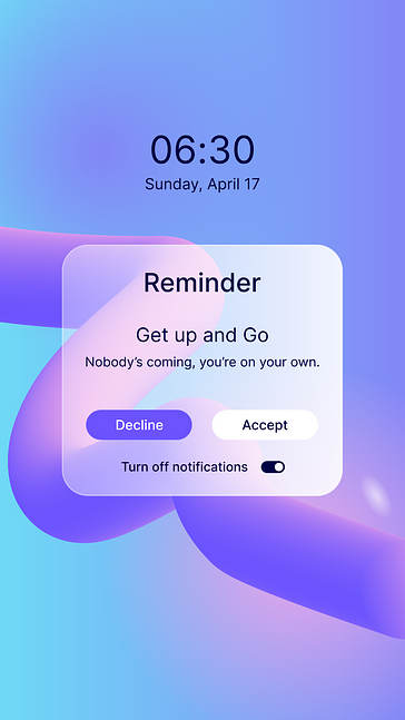 Kit de Design de Lembrete de Notificação