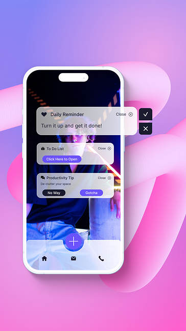 Kit de Design de Lembrete de Notificação
