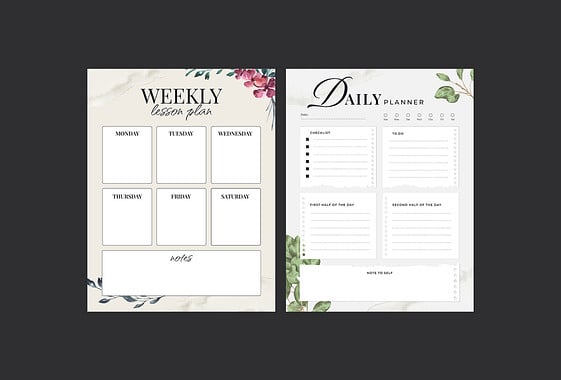 Her Türlü Amaç İçin Çiçekli Ders Planları