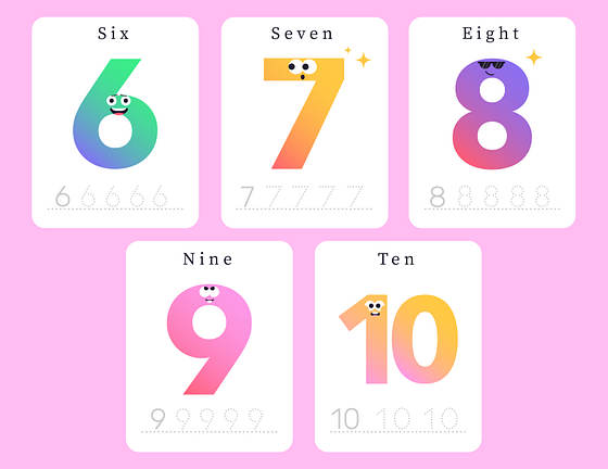 Mascot Flashcard Templates