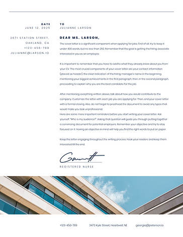 Cartas de Apresentação Minimalistas