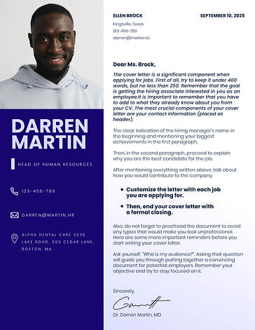 Cartas de Apresentação Minimalistas