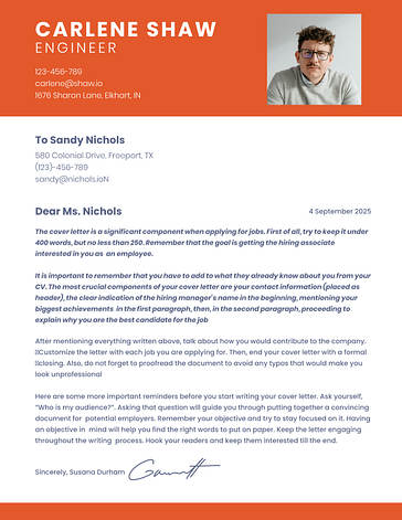 Cartas de Apresentação Minimalistas