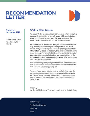 Cartas de Apresentação Minimalistas