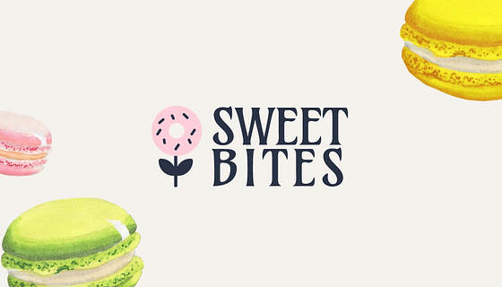 Trendy Bakery Business Cards