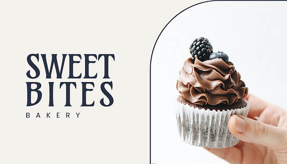 Trendy Bakery Business Cards