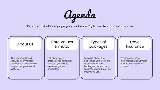 グローバル・ゲッタウェイの旅行プレゼンテーション