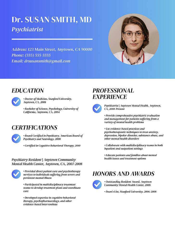 Medical Resume Templates | Renderforest