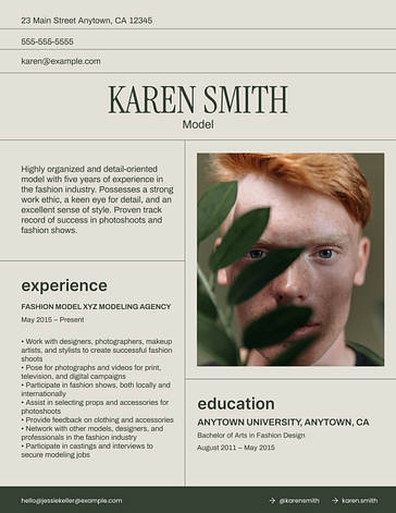 نماذج سير ذاتية عصرية