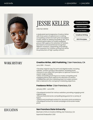 نماذج سير ذاتية عصرية