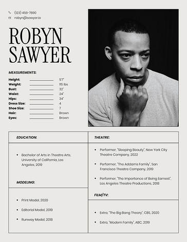 Acting Resume Templates