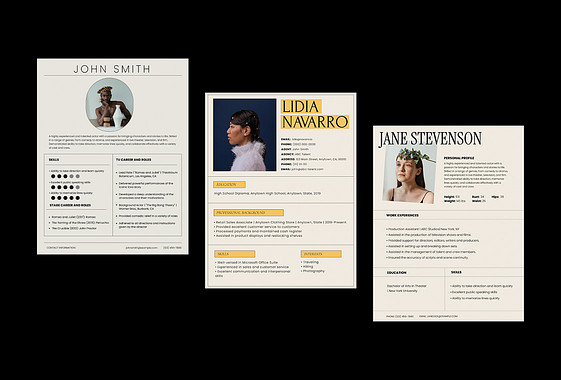 Acting Resume Templates