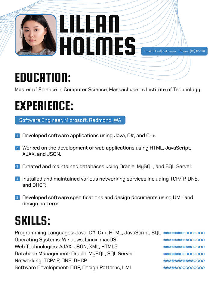 Tech Resume Templates Renderforest - B6eda51f3567 2x 