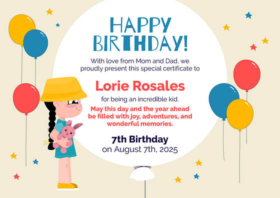 Certificados de Conquistas para Crianças