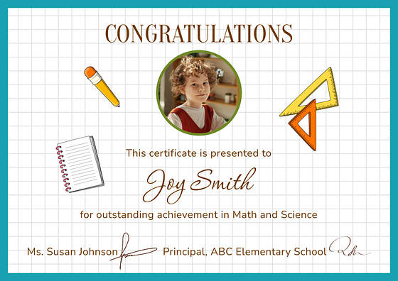 Certificados de Conquistas para Crianças