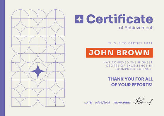 Modèles de certificats créatifs