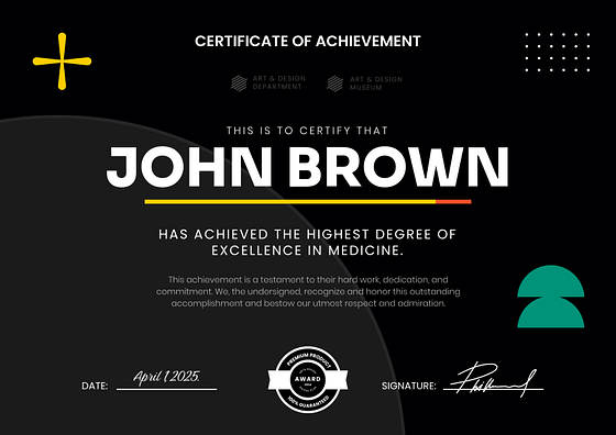 Modèles de certificats créatifs