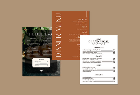 Elegant Dinner Party Menus