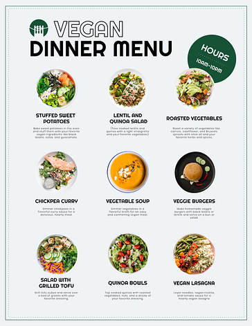 Modelos de Menus de Restaurante Elegantes