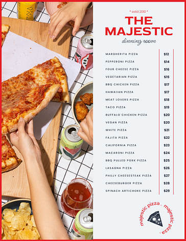 Modelos de Menus de Restaurante Elegantes