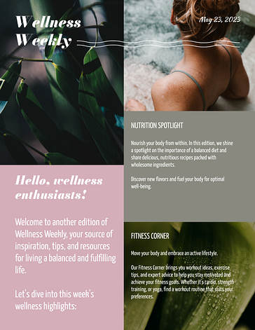 Sağlık ve Wellness Bültenleri