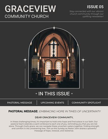 Church Newsletter Template