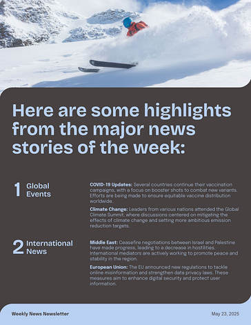 Modelos Variados de Design para Newsletter