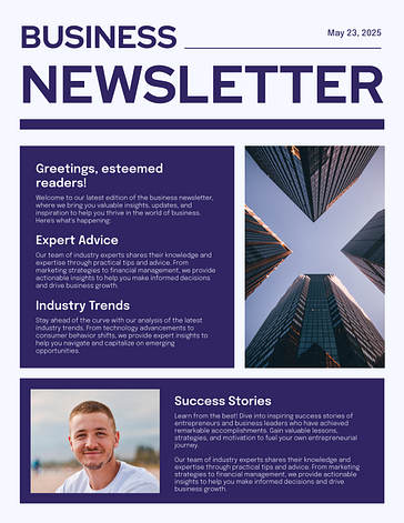 Modelos Variados de Design para Newsletter