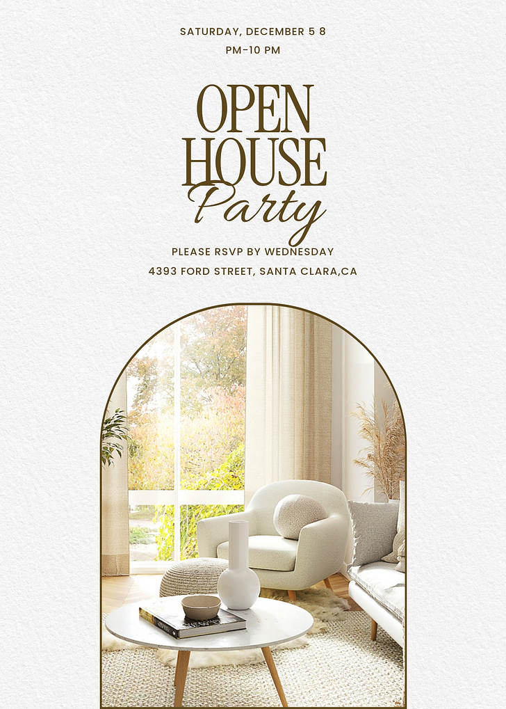 Open Invitation Examples Open House Invitation Templates | Renderforest