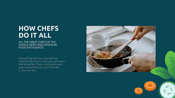 Diaporama pour les ateliers de cuisine