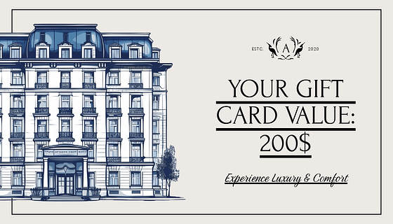 Colección de tarjetas de regalo para estadía en hotel