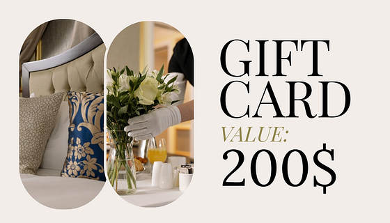 Colección de tarjetas de regalo para estadía en hotel